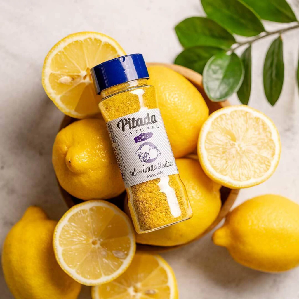 PITADA NATURAL TEMPERO SAL COM LIMÃO SICILIANO 105G